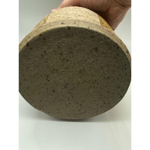 Vintage MCM pottery Stoneware  jar with‎ lid Canister Cookie jar - Picture 8 of 8